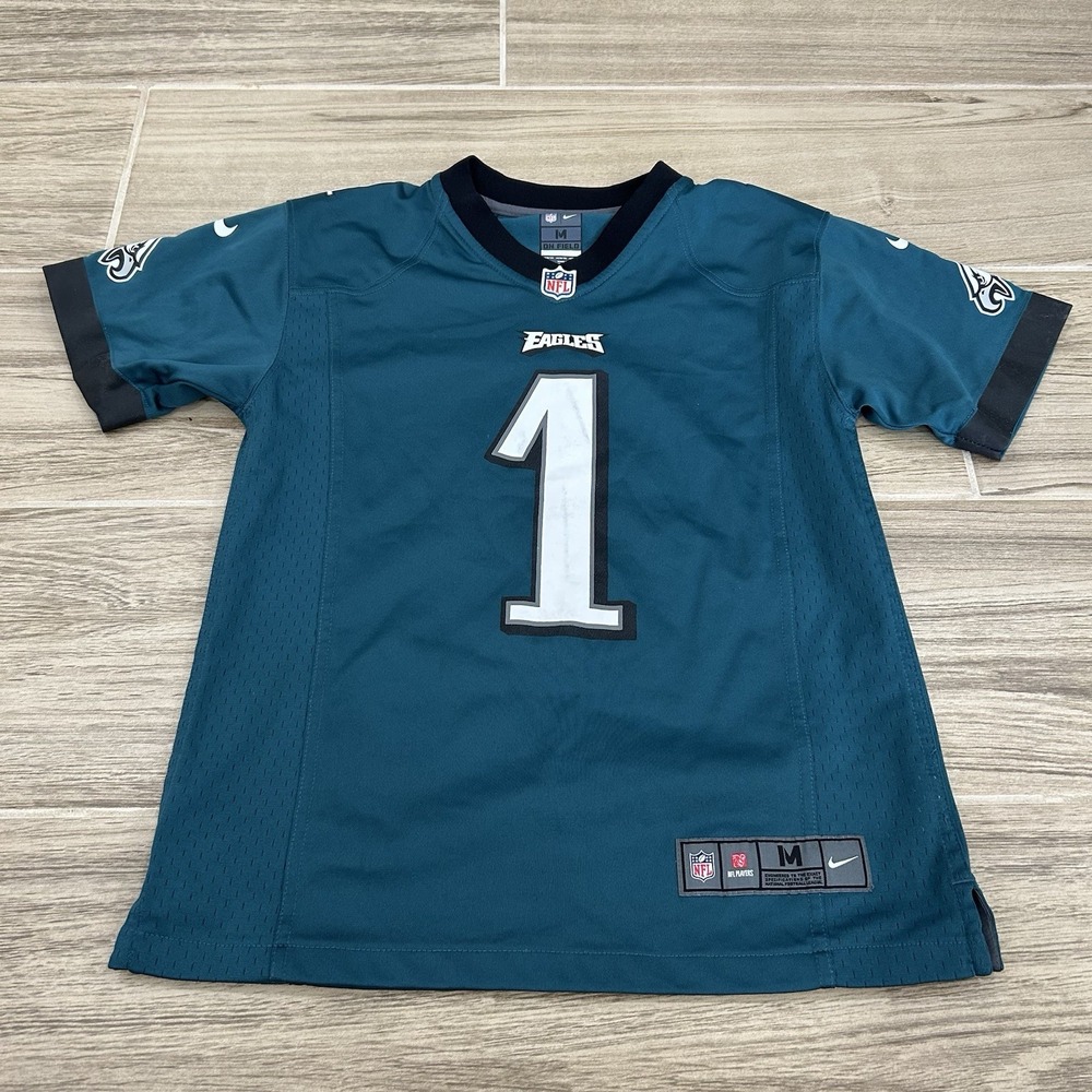 Nike Philadelphia Eagles Hurts Green Jersey Youth Boys Size Medium (10-12)